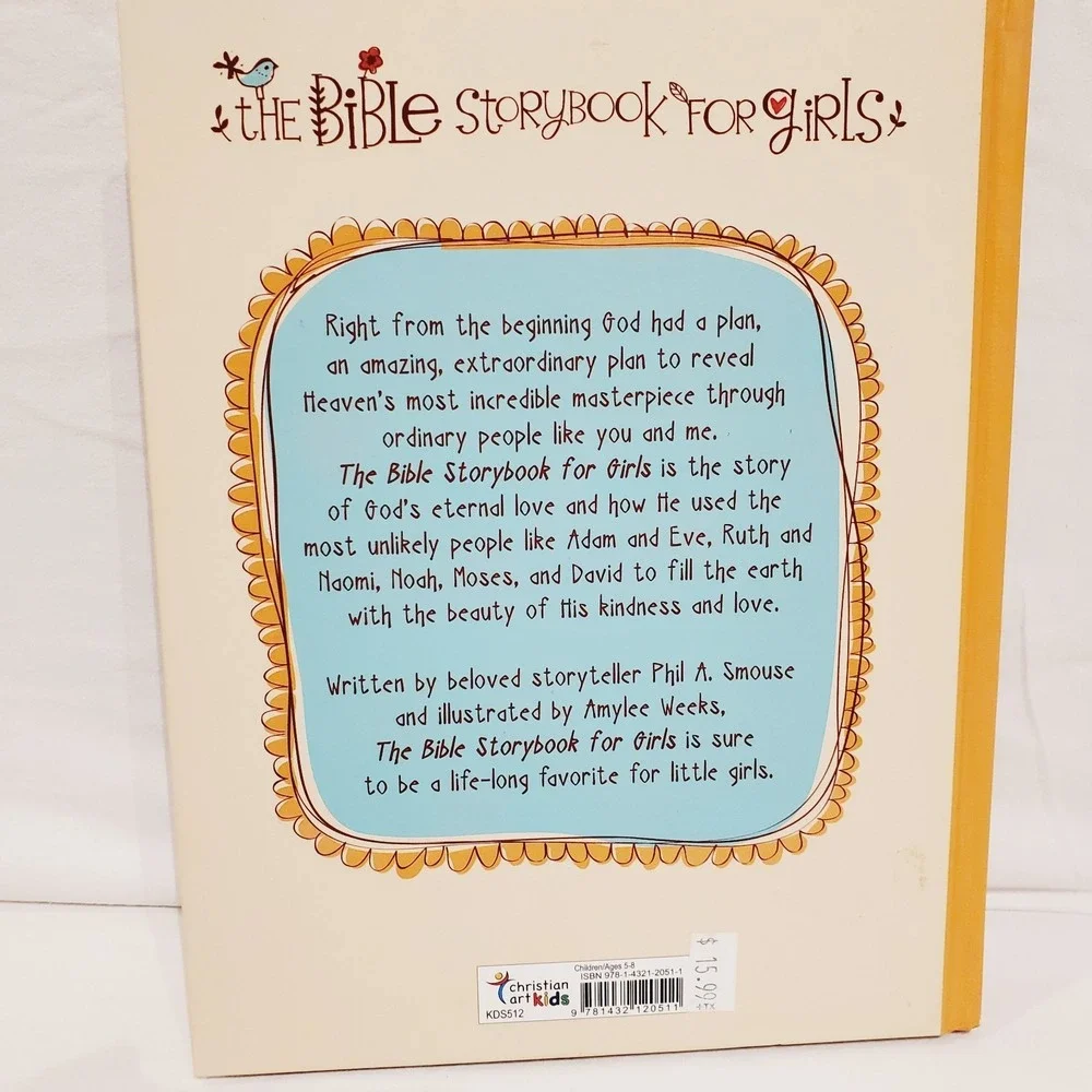 The Bible Storybook for Girls Phil Smouse Christian Art‎ Hardcover 2015